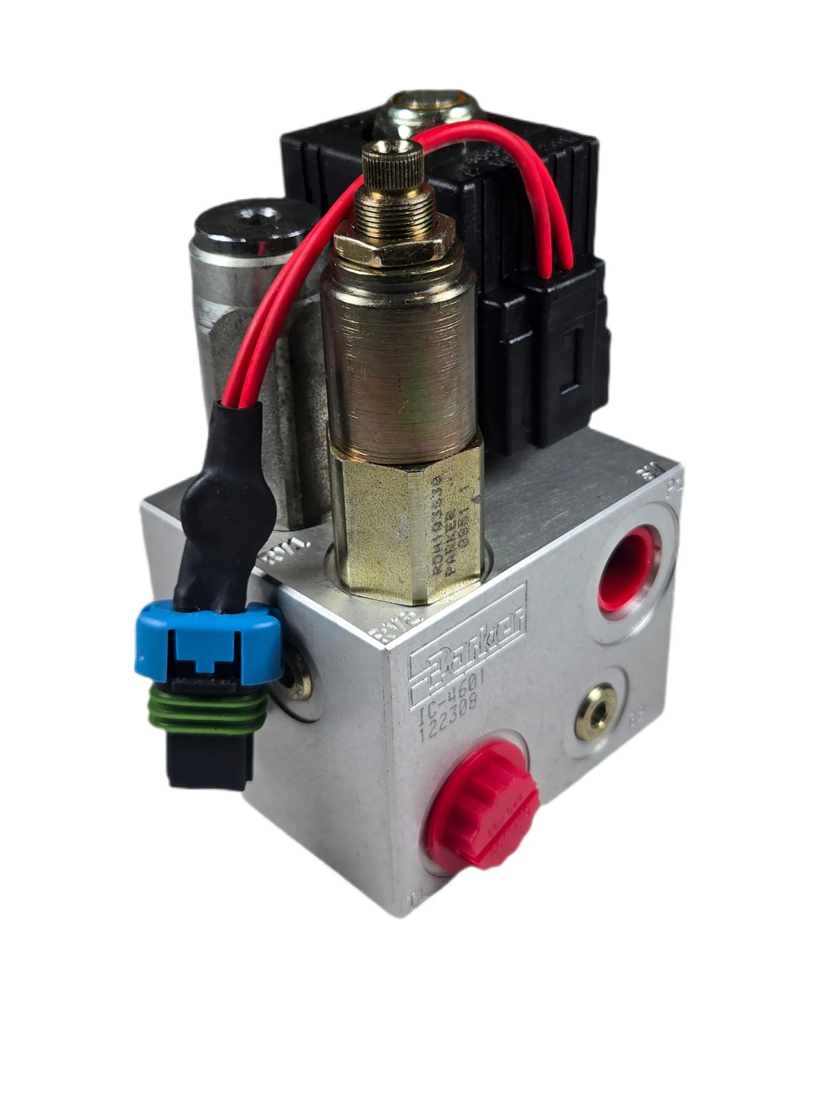 Parker IC-4601 122308 Hydraulic Manifold Solenoid Block Valve