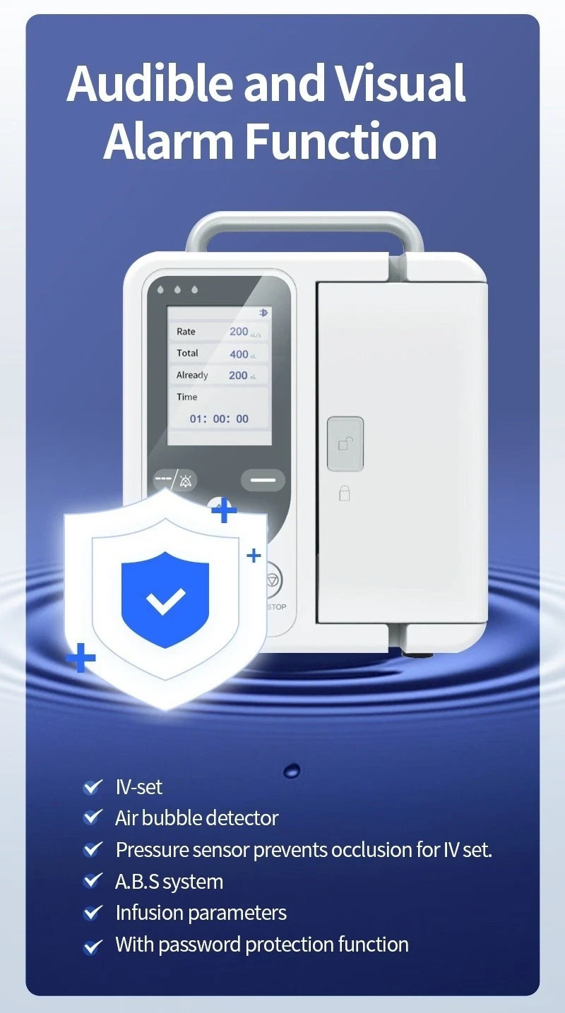 US Stock Human Use Volumetric Infusion Pump – High Precision with Alarm System