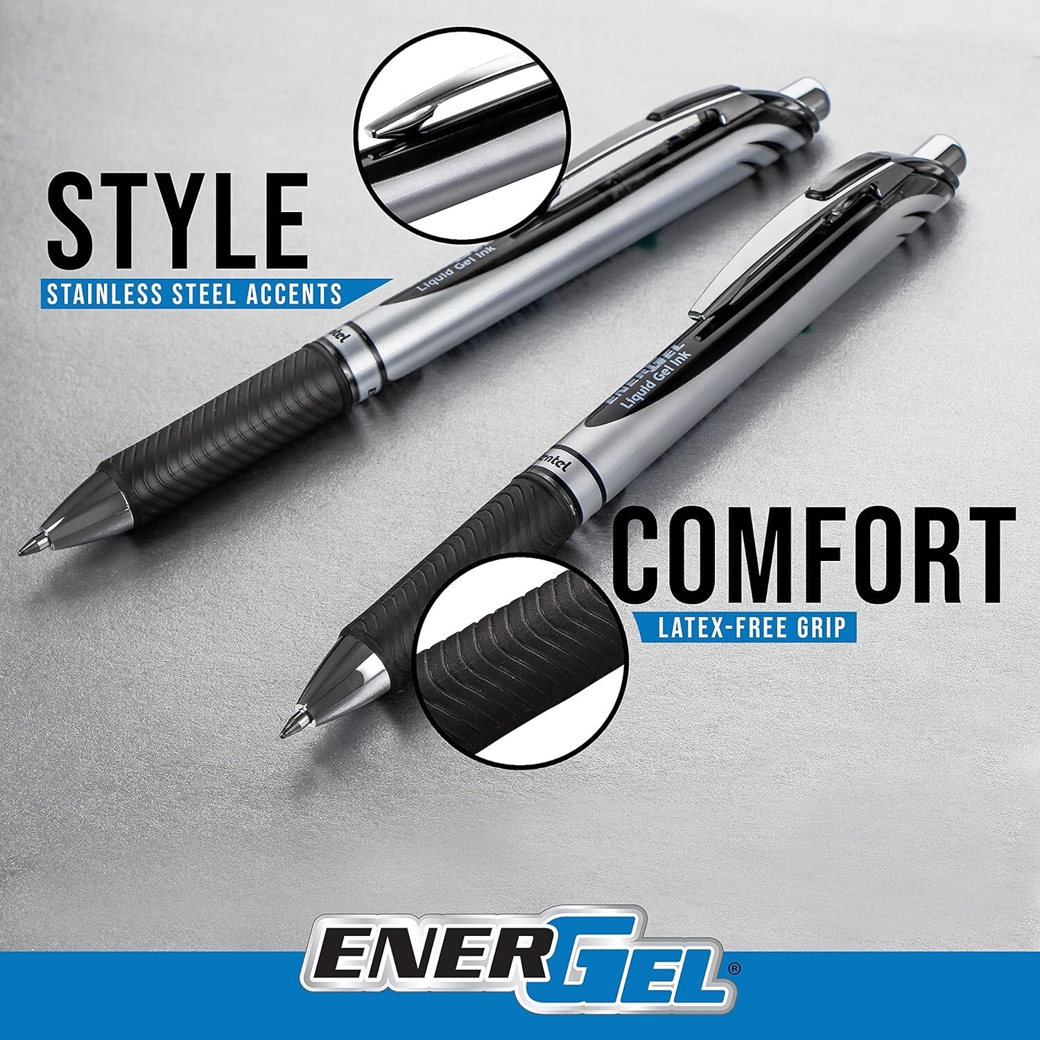 Pentel EnerGel RTX Retractable Liquid Gel Pen, Creator Expressions Pack, 0.7mm