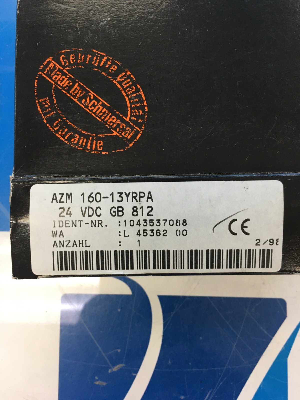 SCHMERSAL AZM160-13YRPA 24VDC GB 812