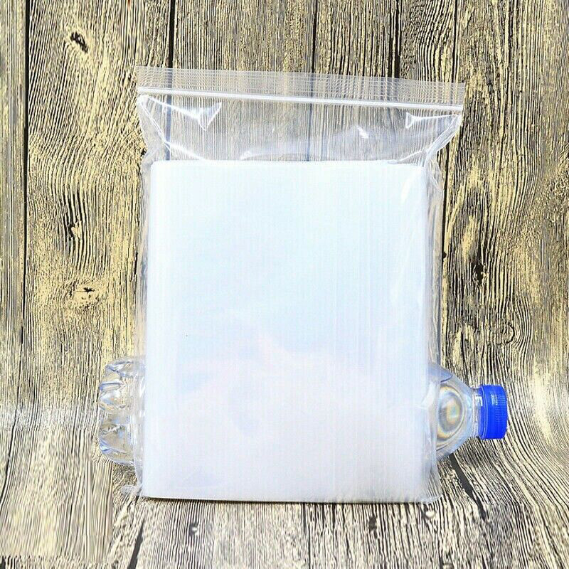 100x Strong 2-Mil Zipper Baggies Clear Reclosable lock Zipper Plastic Bags Poly