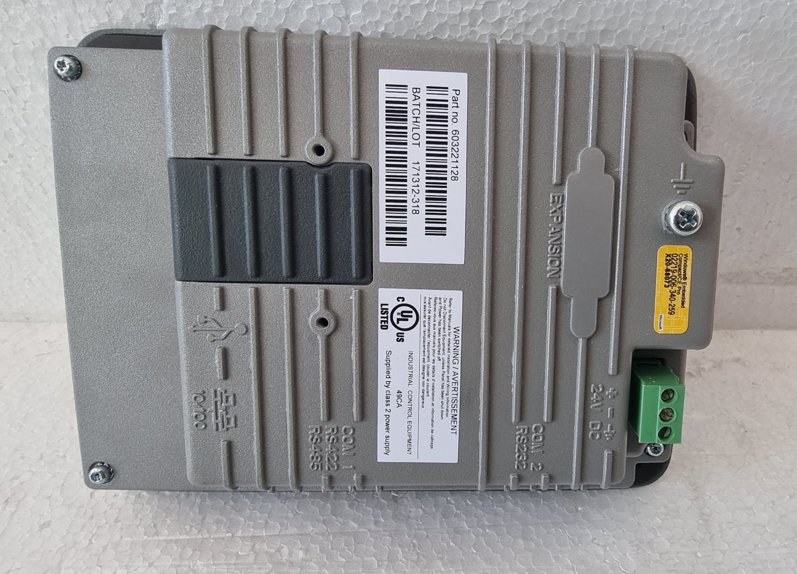 BEIJER ELECTRONICS E1061 TYPE : 07907C 24VDC HMI DISPLAY