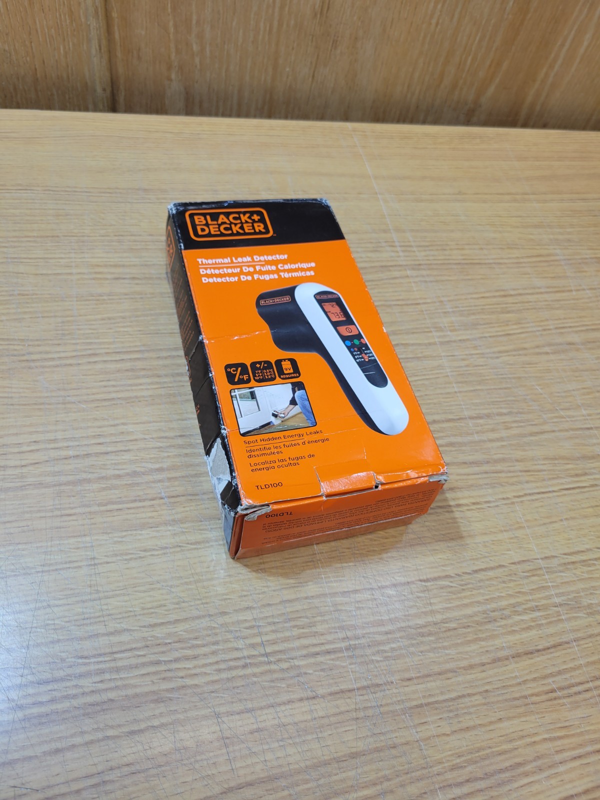 BLACK+DECKER TLD100 Thermal Leak Detector Infrared IR Tested Working w/ Box