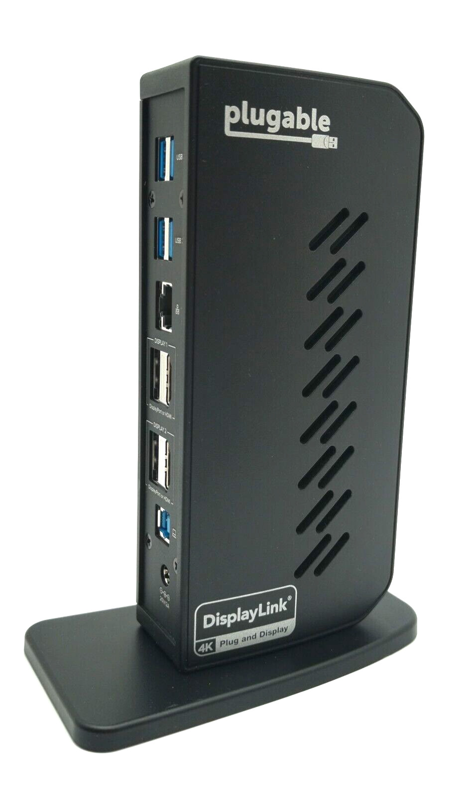 PLUGABLE UD-6950Z USB 3.0 AND USB-C Dual 4K DISPLAY DOCKING STATION w  ADAPTER