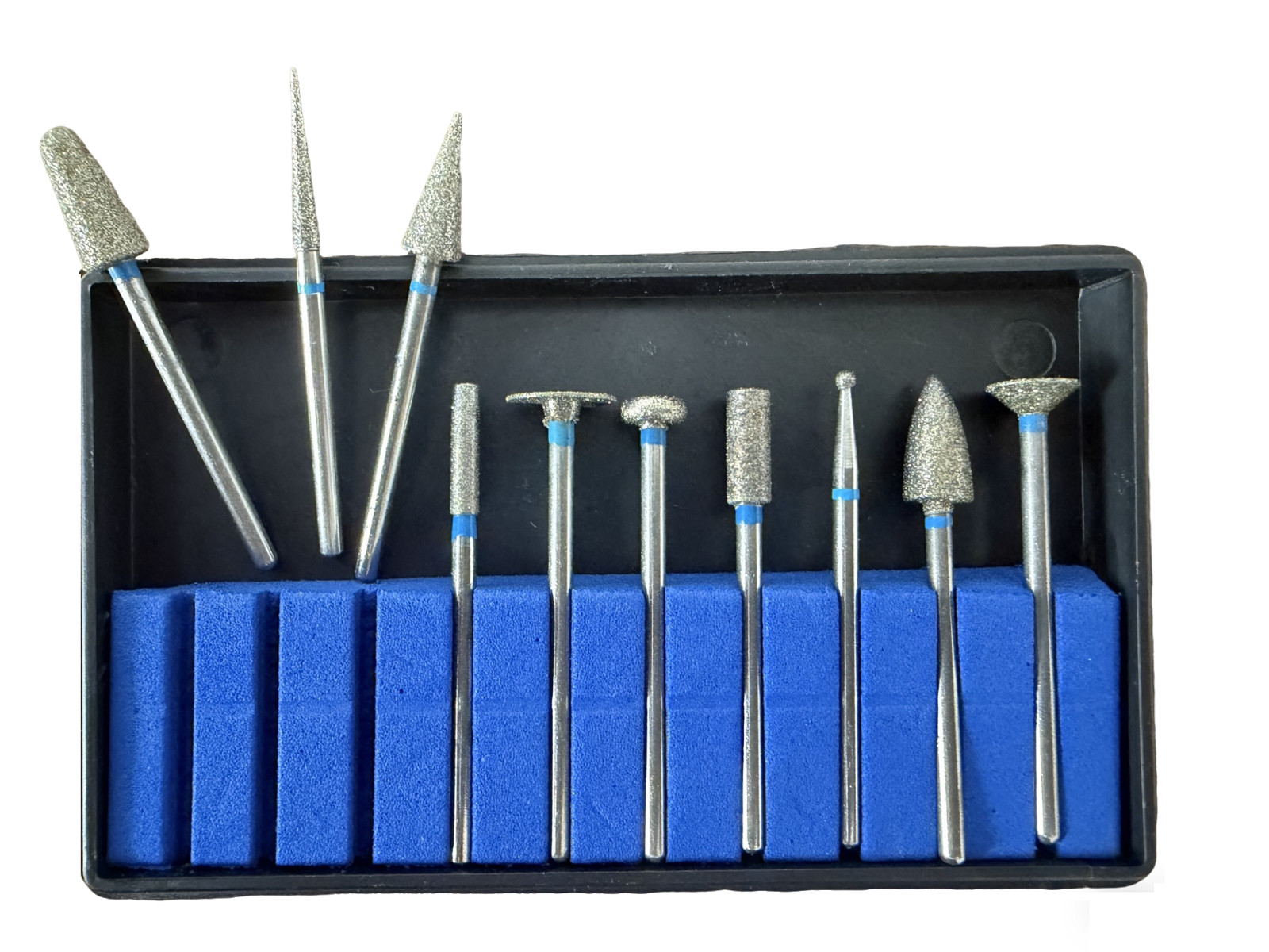10PCS/Set Dental Lab Polishing Bur Drills Tungsten Steel Carbide Burs 2.35MM