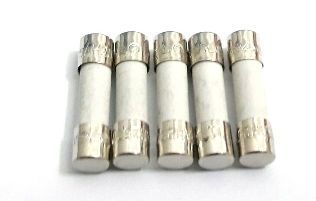 SET OF 5 T 5AH 250V P T5AH SLOW BLOW CERAMIC LF LITTELFUSE FUSES T5AH250V P 5A