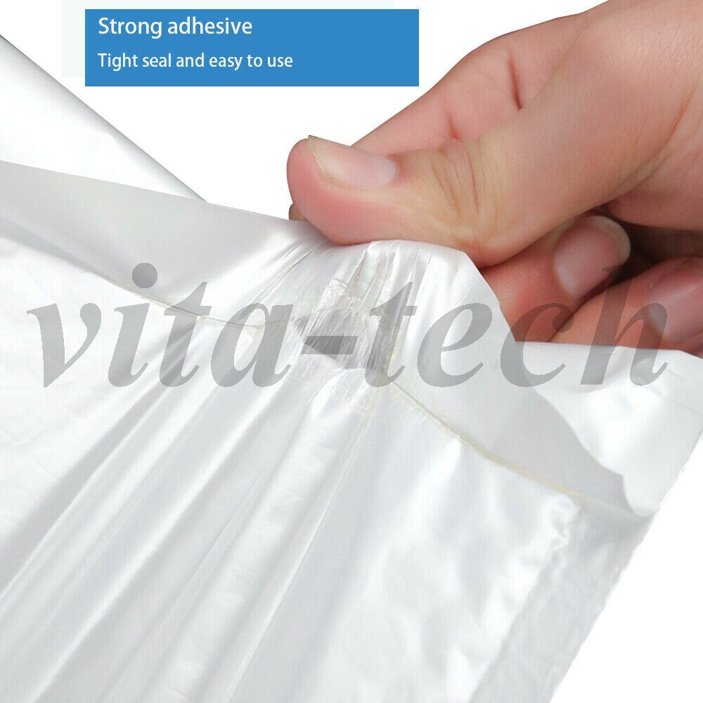 #000 4×8 (4×7) White Poly Bubble Mailer Self Padded Envelope Bag 25,50,100,200