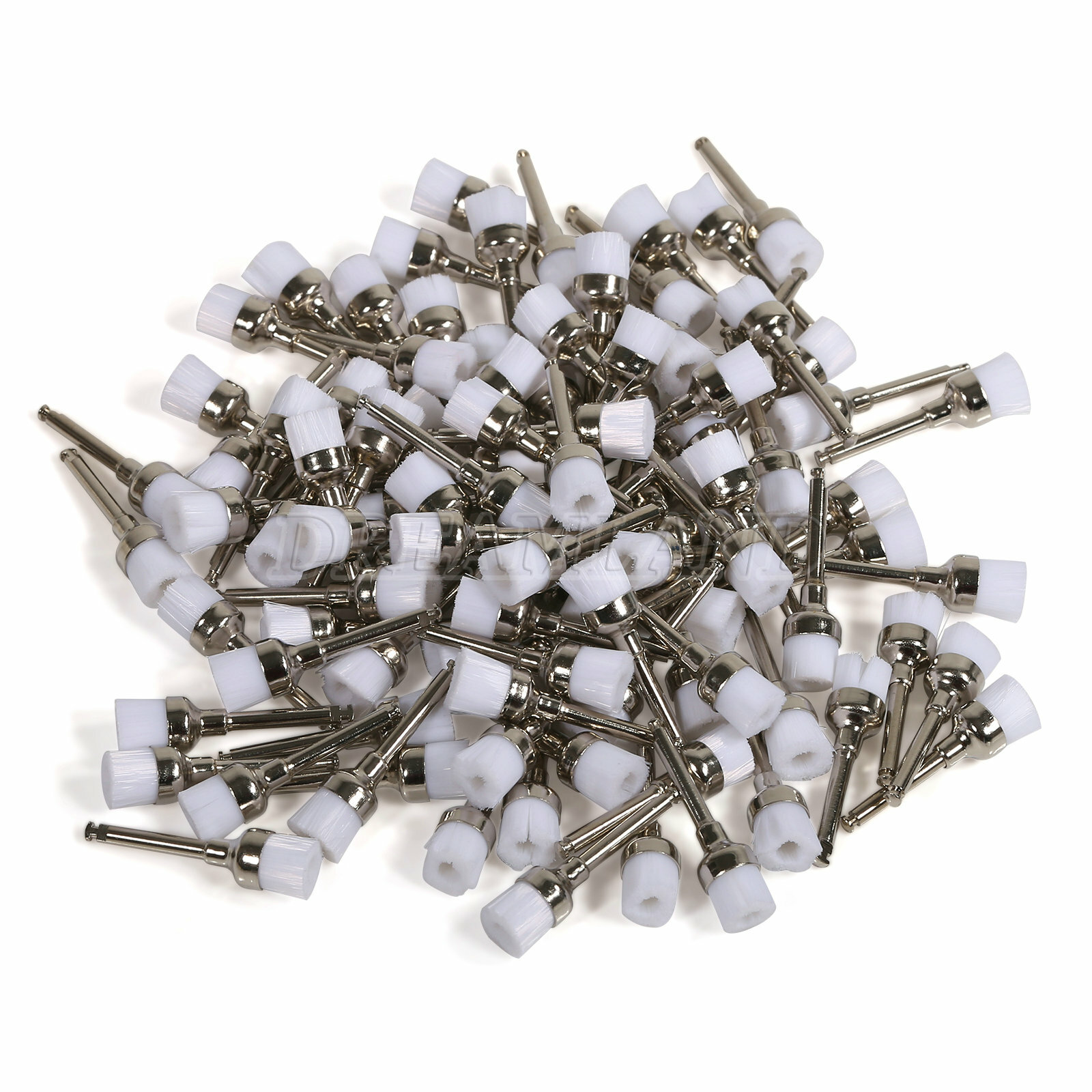 Dental Latch Type Prophy Polishing Brushes brush Flat Nylon Bristles New