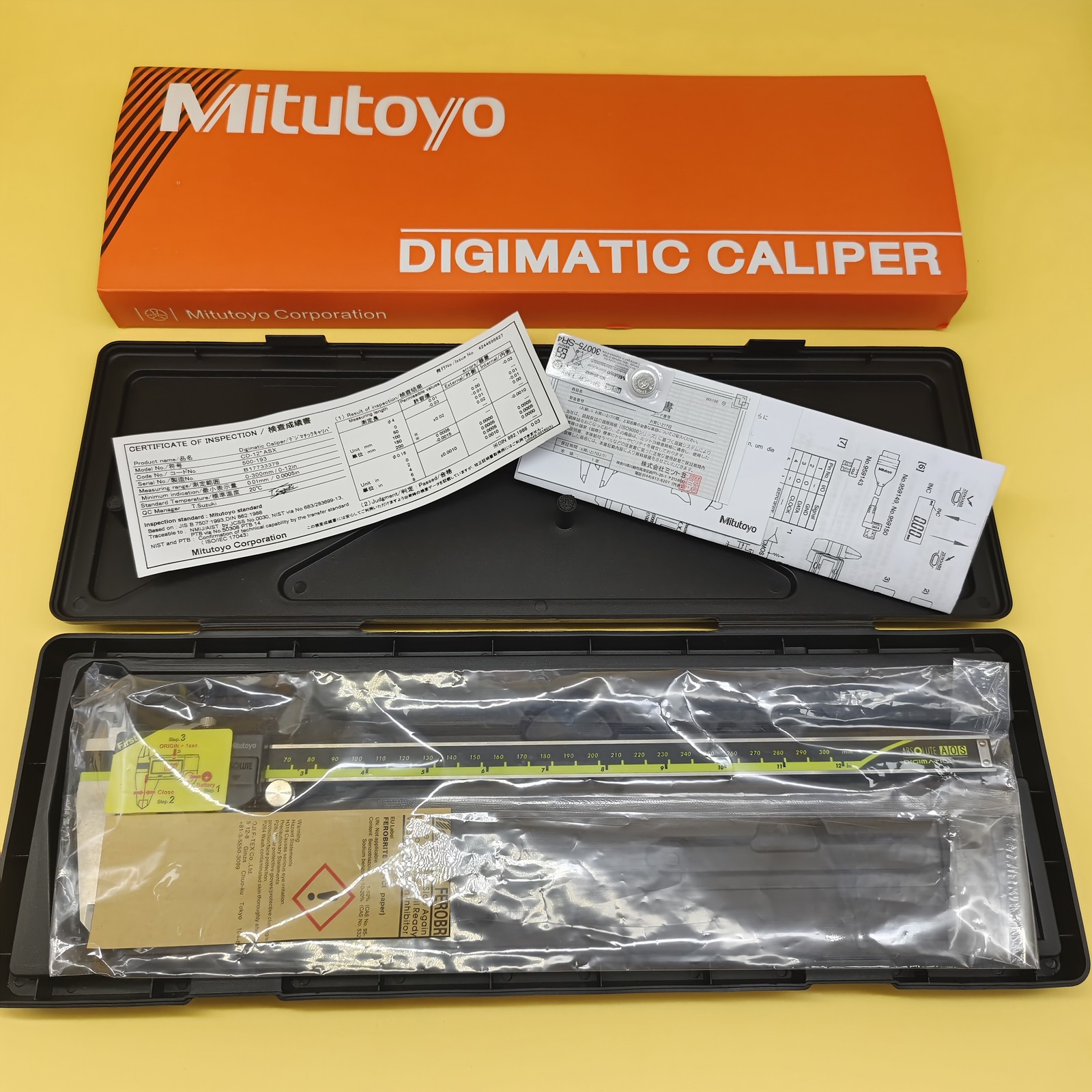 Japan Mitutoyo 500-193-30 300mm/12″ Digital Digimatic Vernier Caliper US