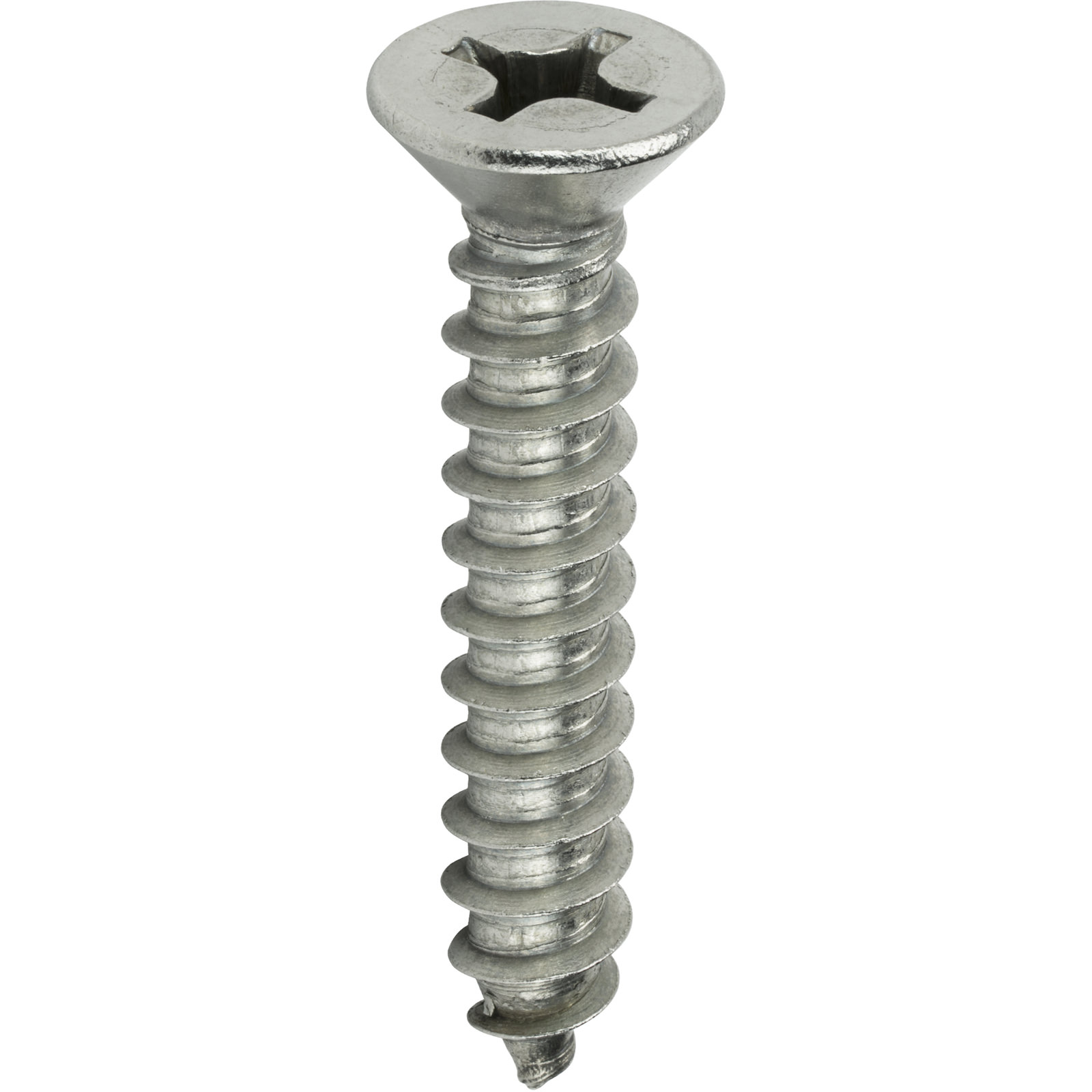 #6 Phillips Flat Head Self Tapping Sheet Metal Screws Stainless Steel All Sizes