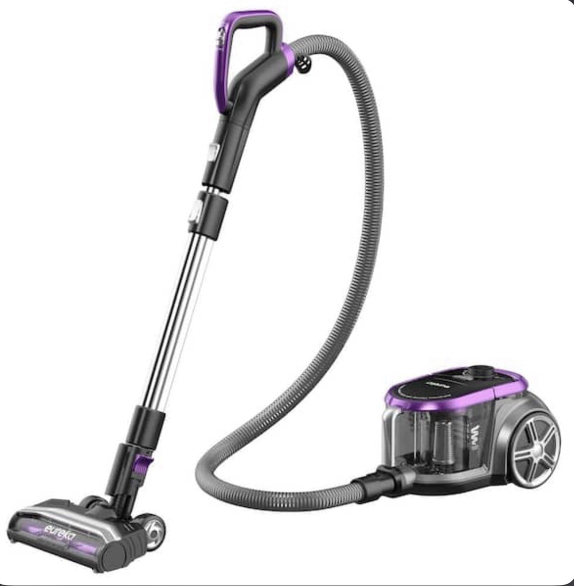 Eureka Canister Vacuum Cleaner Power Nozzle Bagless HEPA Multi-Surface Blac