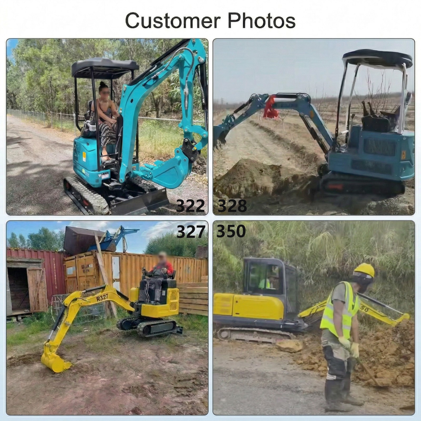 2.5Ton Mini Excavator Side Swing Digger Kubota D902 Diesel Engine+ 4 Attachments