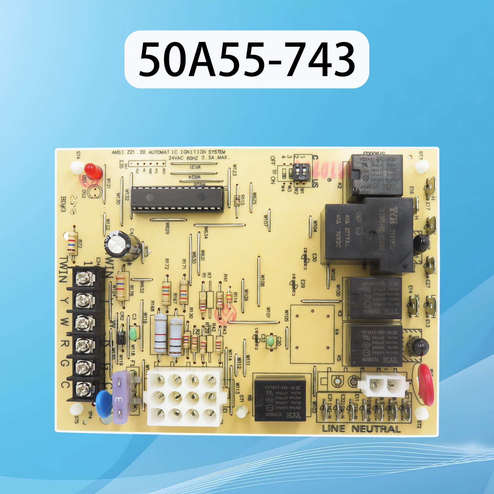 50A55-743,Replacement for Amana/Goodman Furnace Control Circuit Board