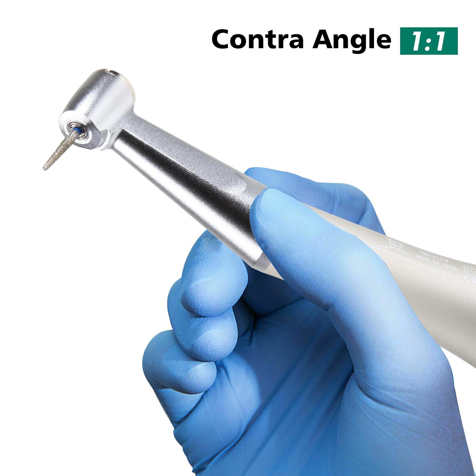NSK Style Dental Slow/Low Speed FG 1.6mm Burs Contra Angle Handpiece Push Button
