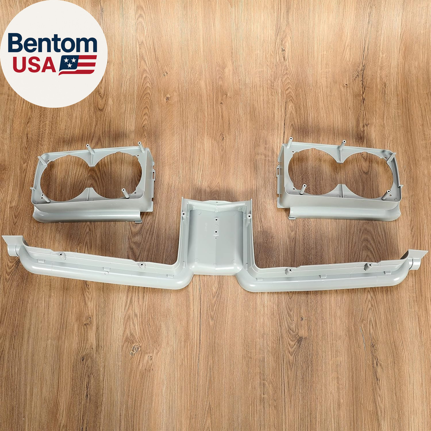 Grille Center Stone Shield + Headlamp Housing Compatible with 1971-1972 Oldsmobi