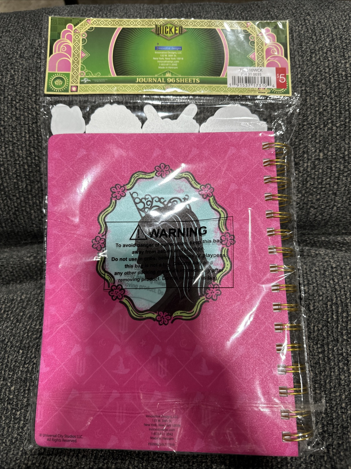 Wicked Glinda Tabbed Journal Hot Pink 96 Sheets Target Bullseye Playground