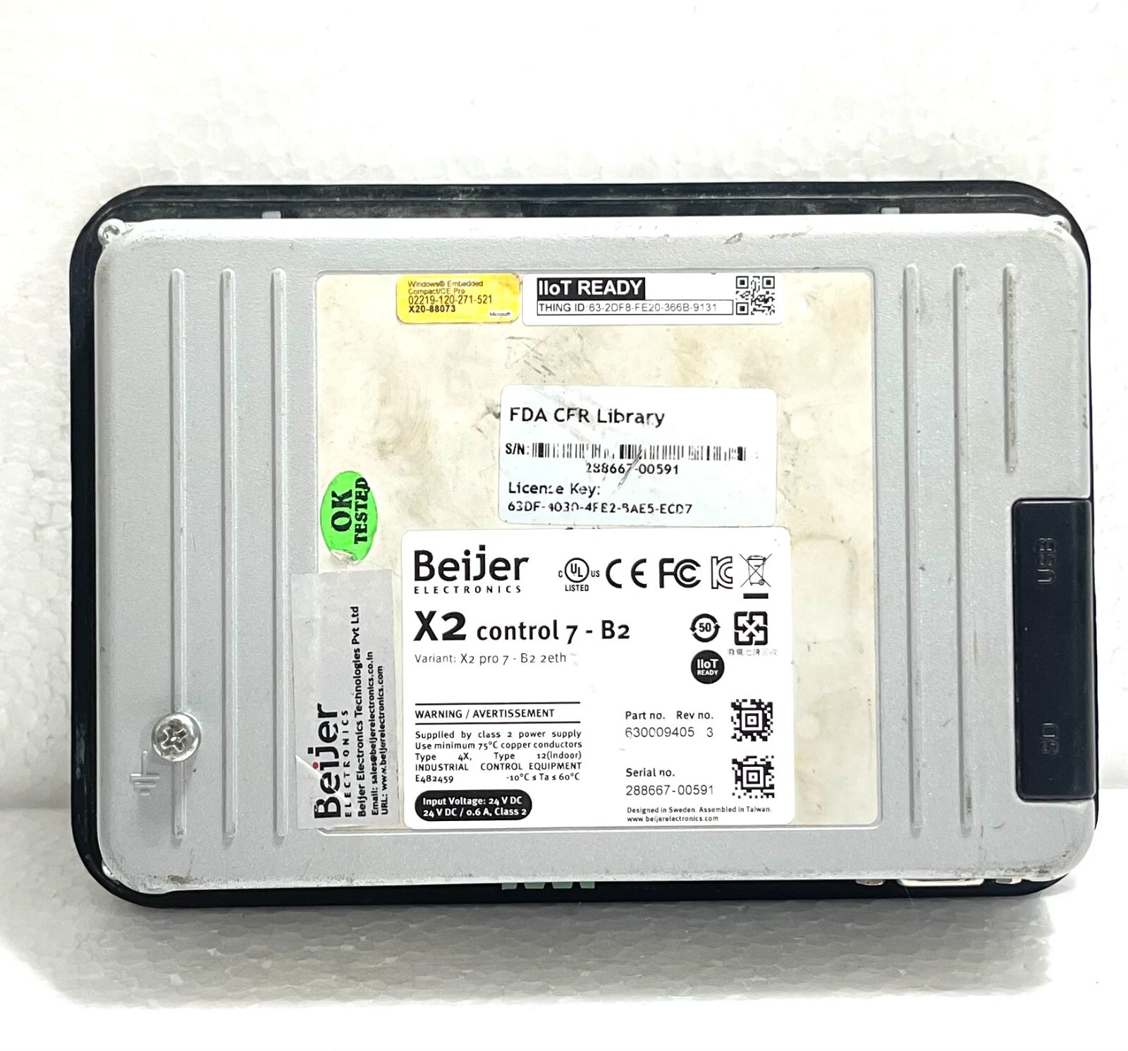 Beijer Display X2 Pro 7 – B2 HMI Panel 630009405