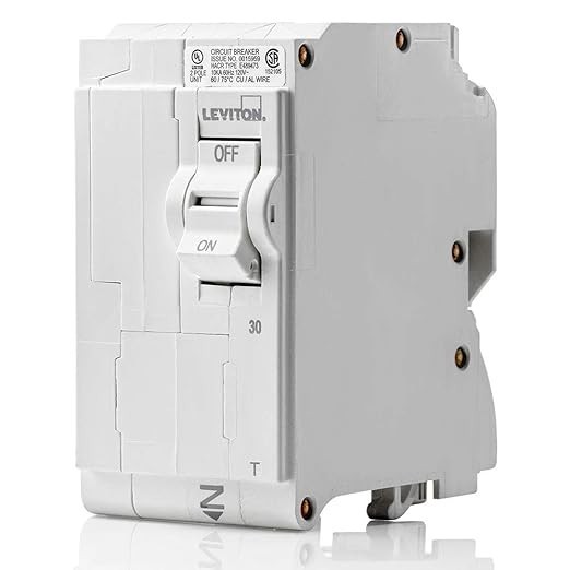 Leviton LB230-T 30A 2 Pole 120/240V Plug-On Standard Branch Circuit Breaker
