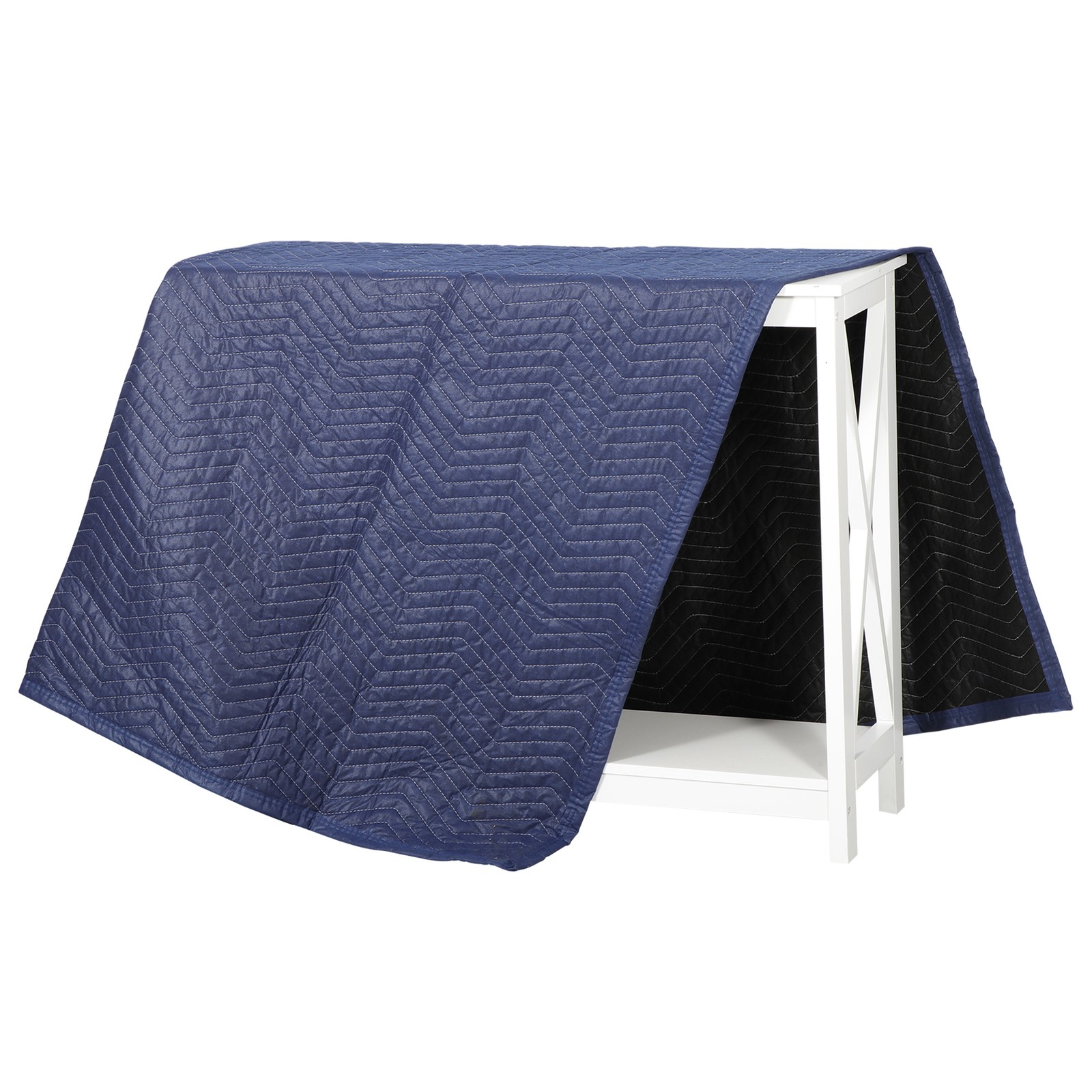 12 Pack Moving Blankets 72″x80″ Heavy Duty Packing Blankets Furniture Dark Blue