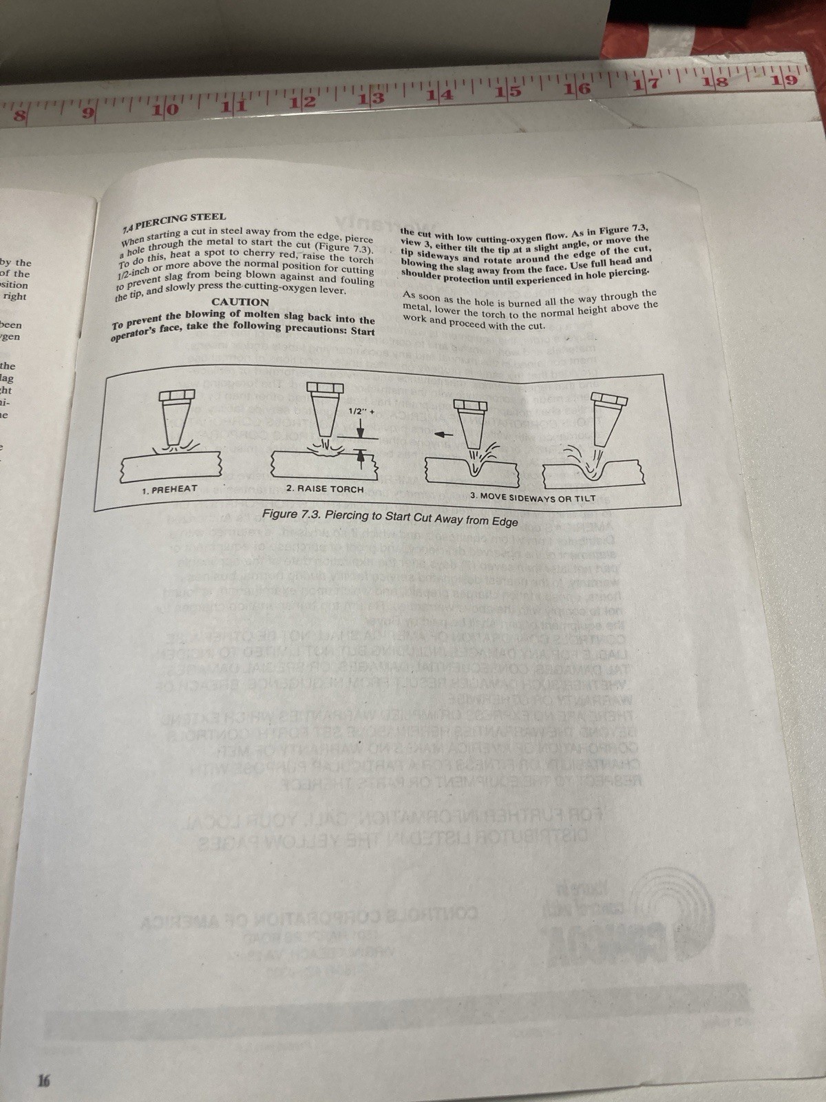CONCOA Oxy-Fuel Welding Heating Cutting Process Manual ADI 1275M July 1993 Used