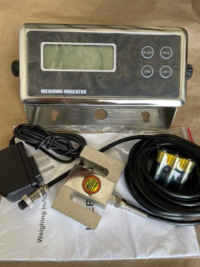 Compression Scale 3000X0.5 lb S Type load cell / Digital Indicator,20′ Cable,New