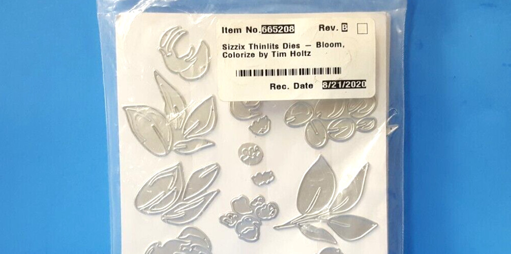 (2 pcs) Tim Holtz Sizzix BLOOM Colorize Thinlits Dies, 665208