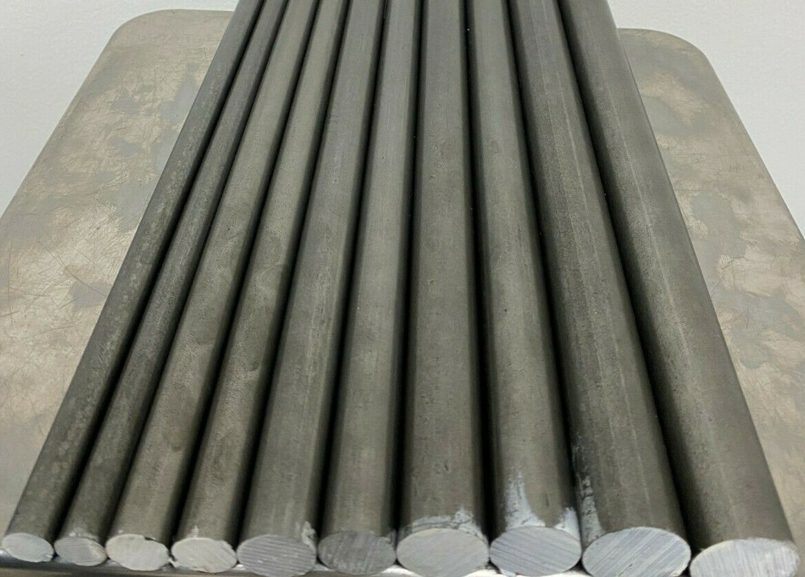 12L14 Steel Round Bar Stock Assortment – 10 Pcs – CNC Lathe Machining Metal Rods
