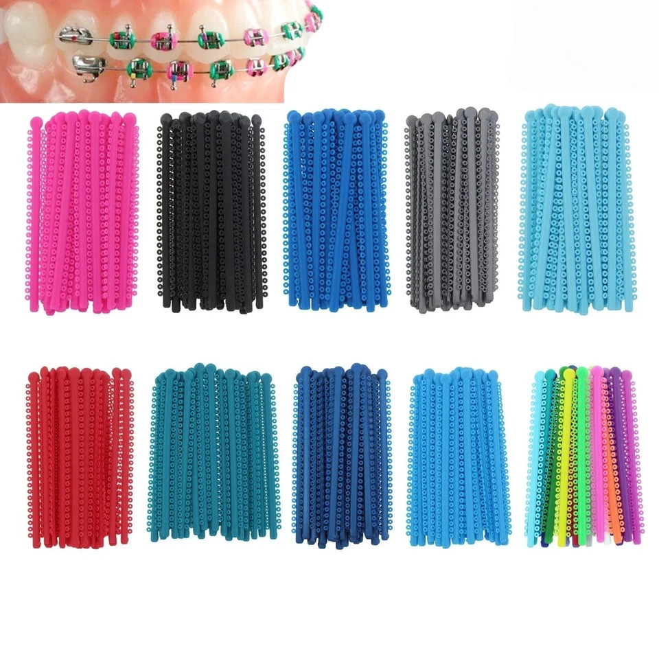 1000pcs Dental Orthodontic Elastic Ligature Tie Ligadura Ortodoncia Rubber Brace