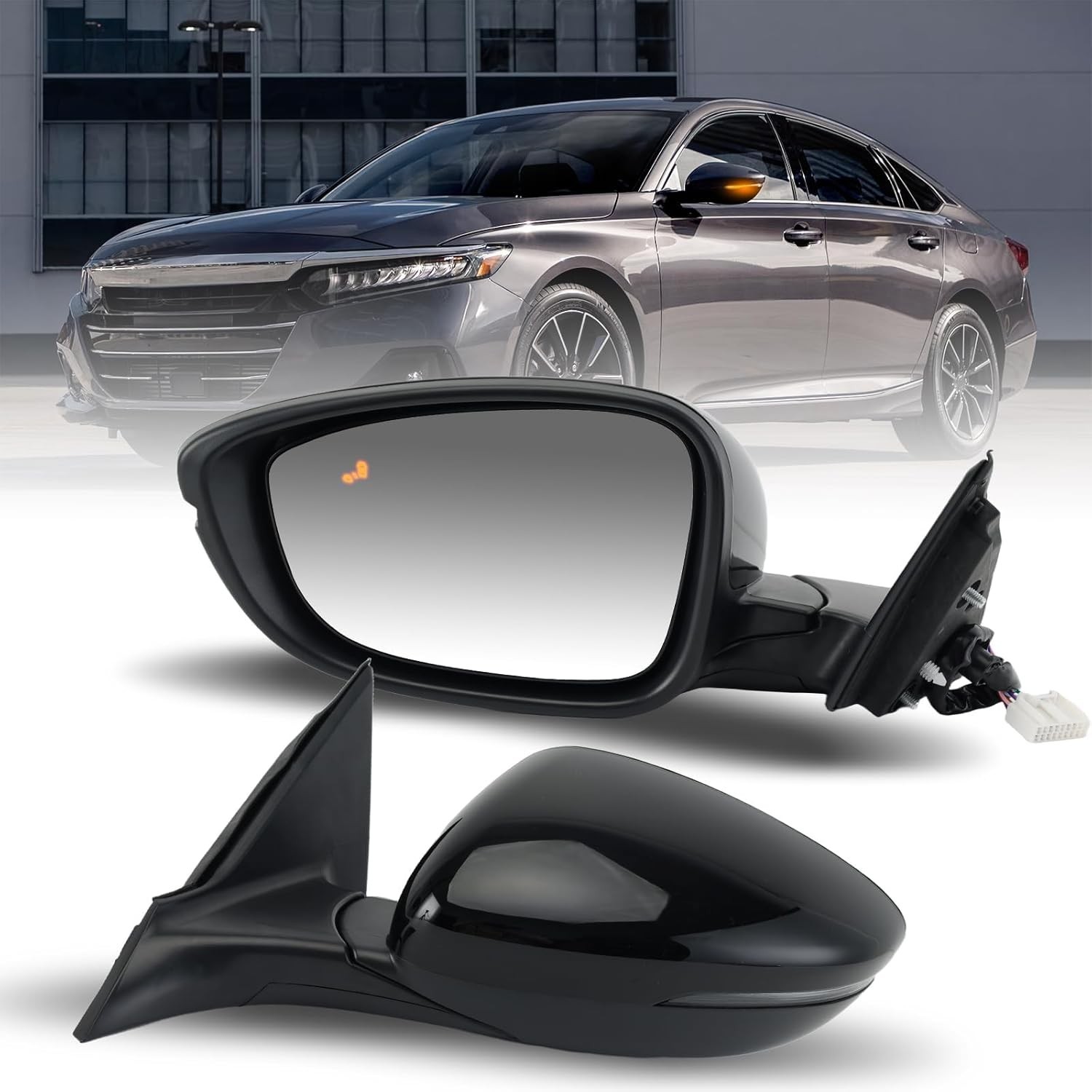 Left Driver Side Mirror Compatible With Honda Accord 2018-2022 with Turn Signal