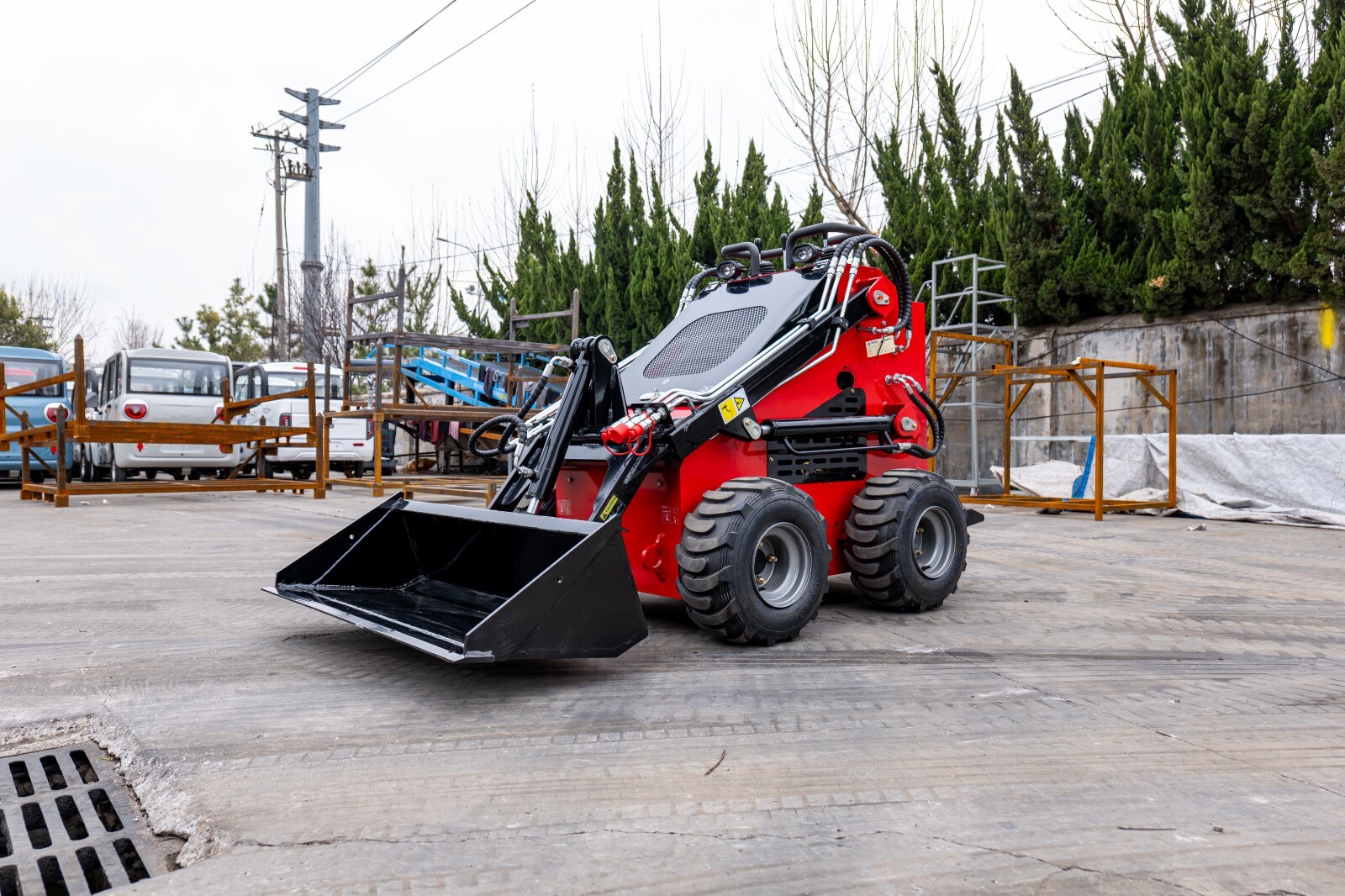 Free Ship MS380 Wheeled MINI Skid Steer Loader 23HP Flexible Skid Steer Loader