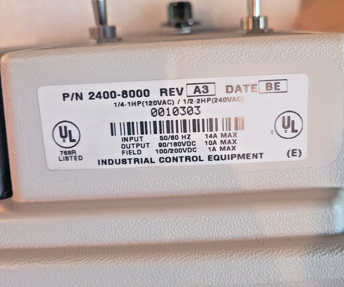 Control Techniques 2400-8000 Drive Controller Rev A3