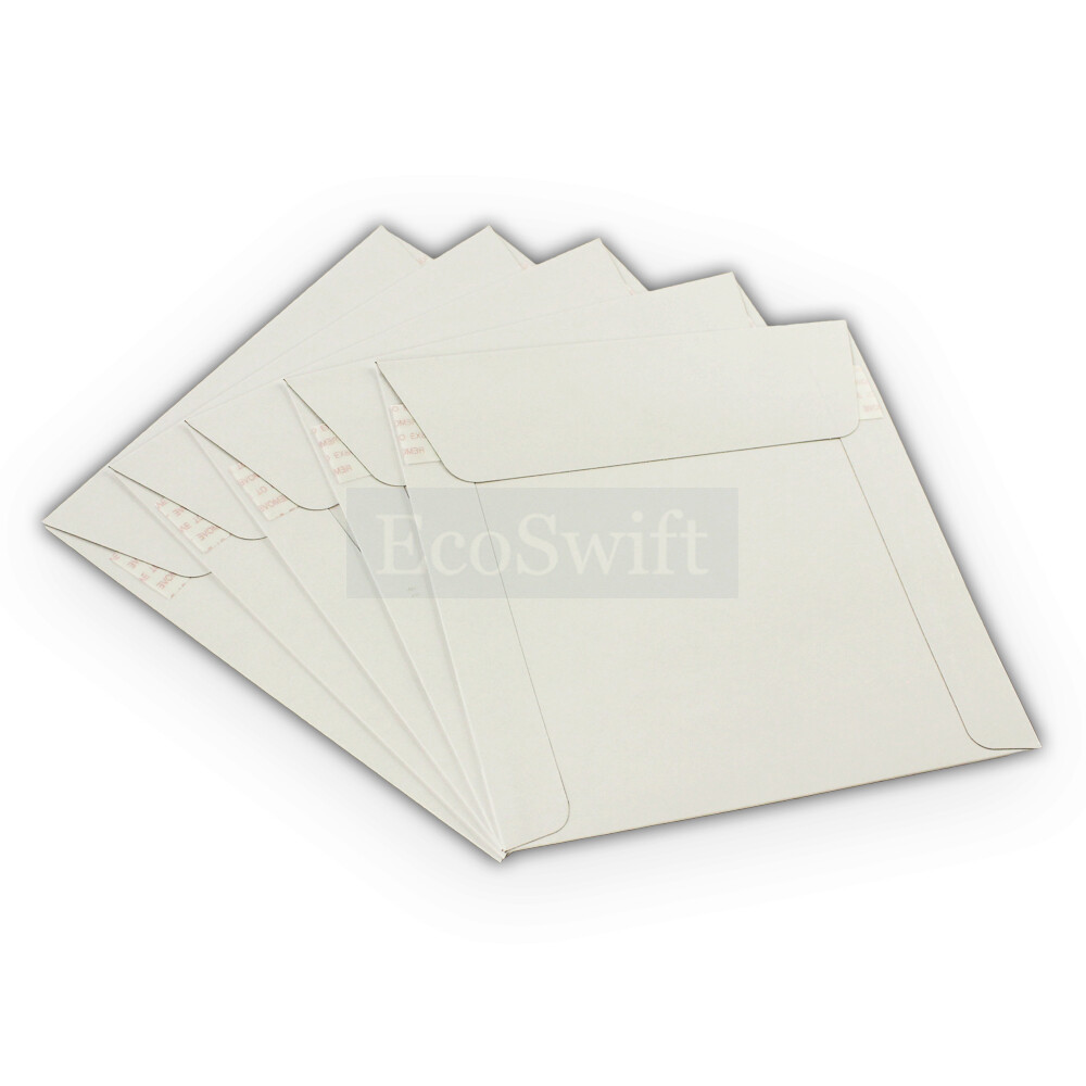 1-5000 6 x 6 EcoSwift CD/DVD Self Seal Photo Ship Flat Cardboard Envelope Mailer