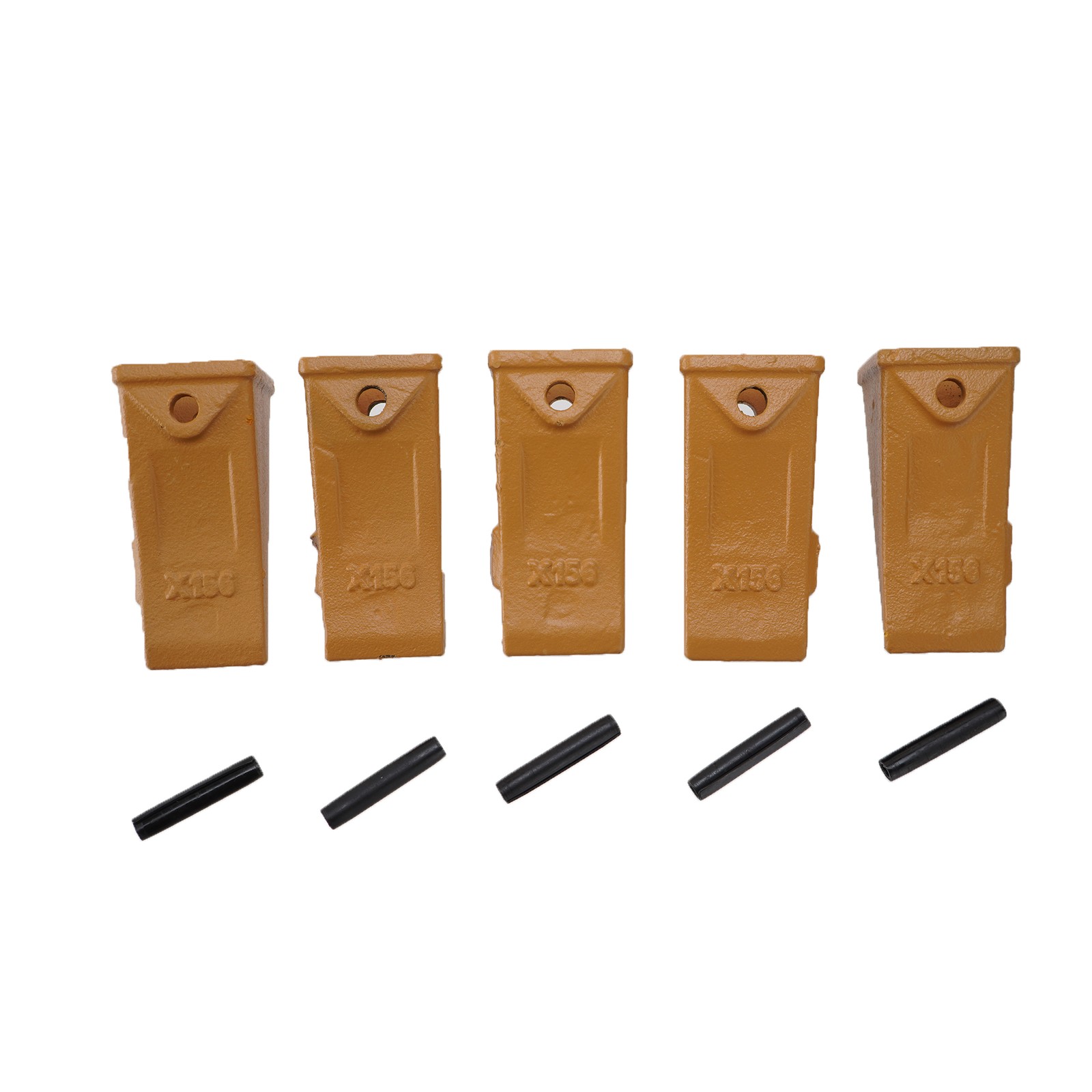 5Packs X156 Mini Excavator Bucket Teeth for Skid Steer and Mini Excavators