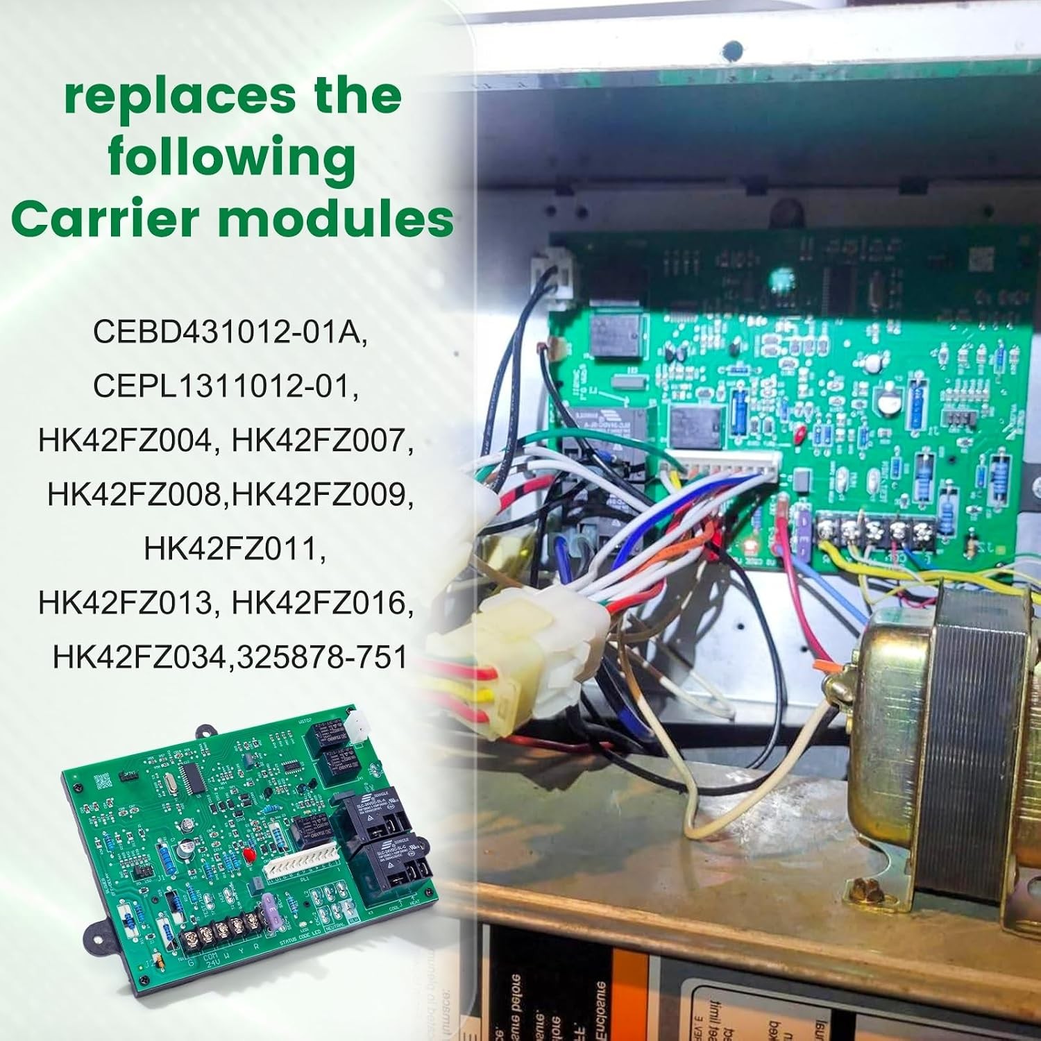 Nealmart Furnace Control Board ICM282A Replacement HK42FZ004 HK42FZ011 Series
