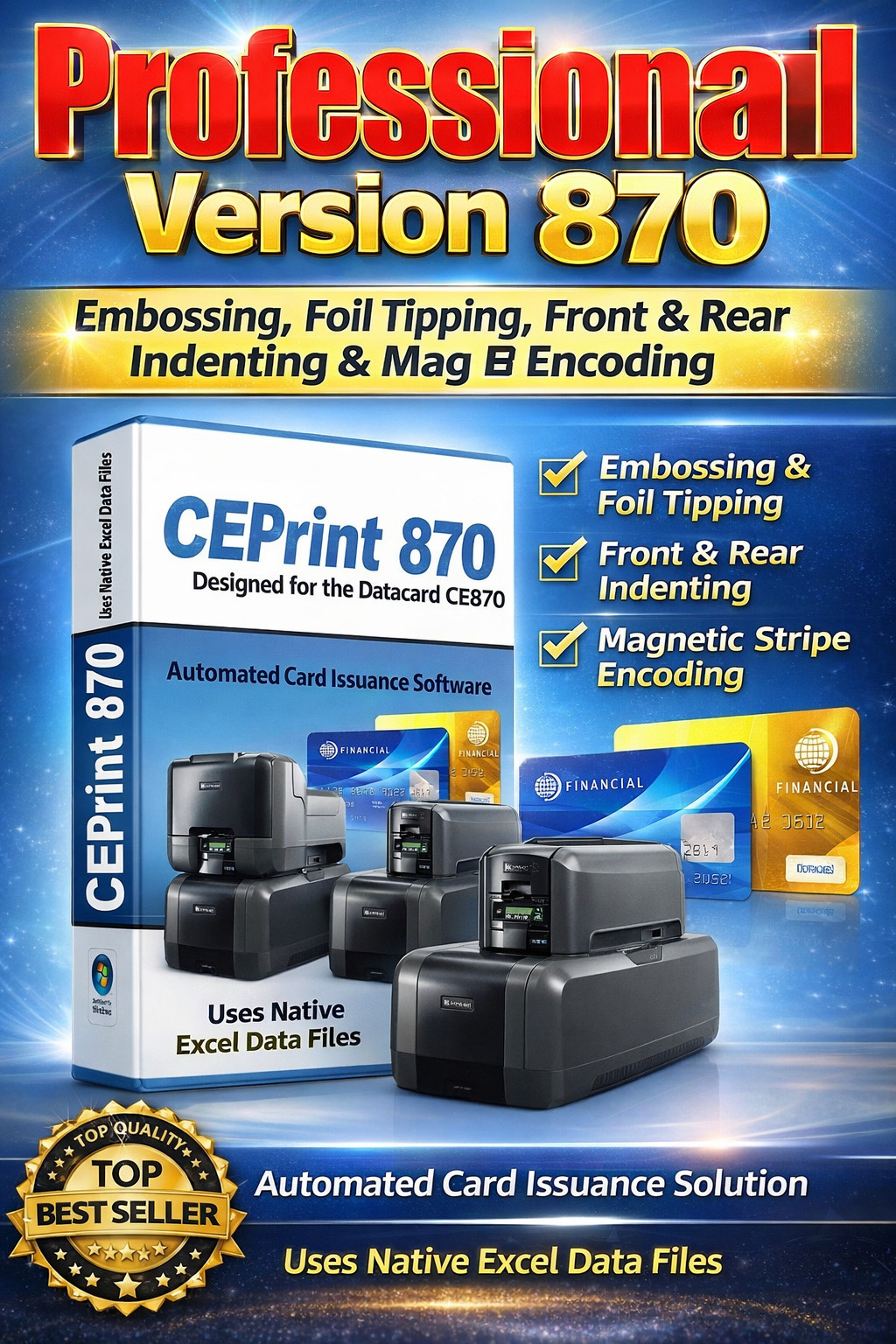 CEPrint 870 Card Software DATACARD CE870 or CE840