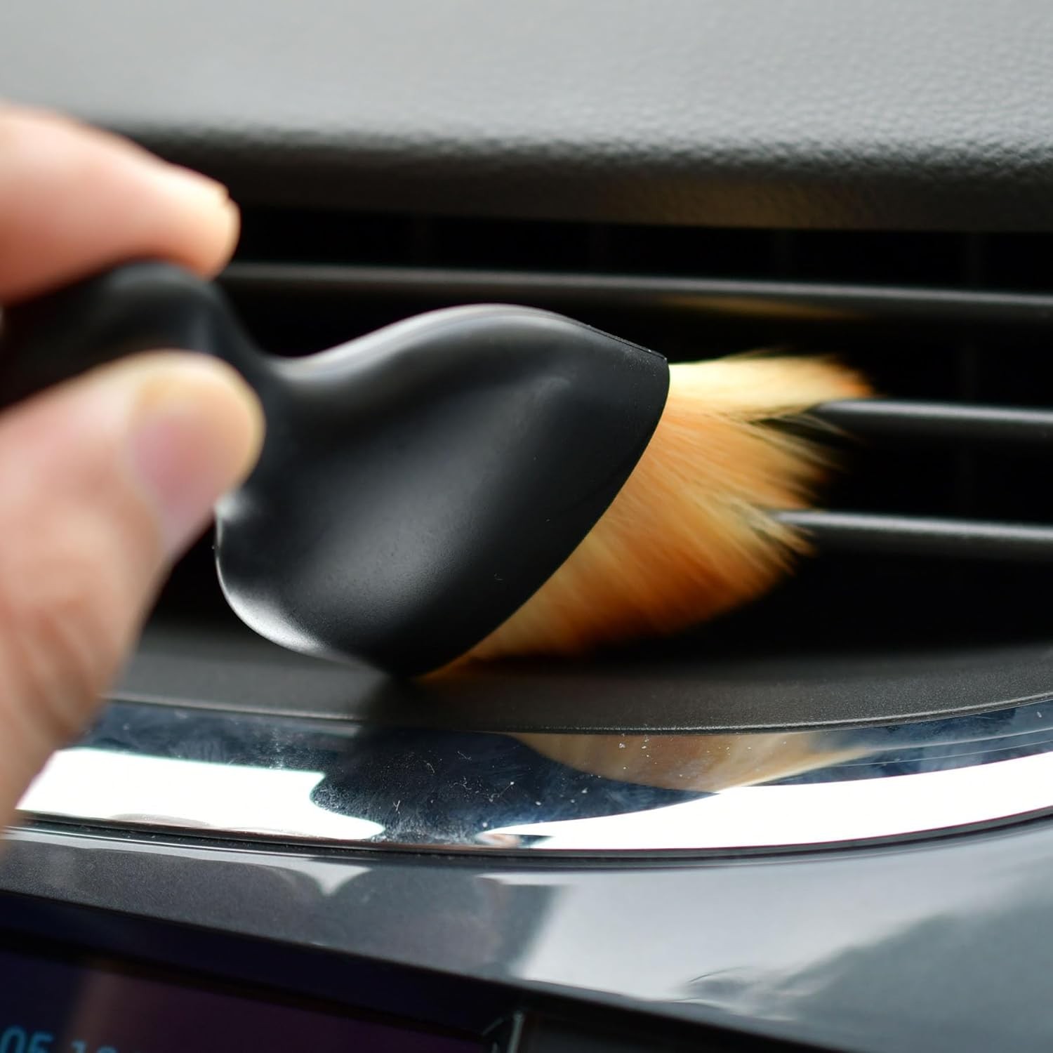 4-Pack Car Detailing Brush Set Soft Bristle Dashboard Air Vent Interior Cleaner