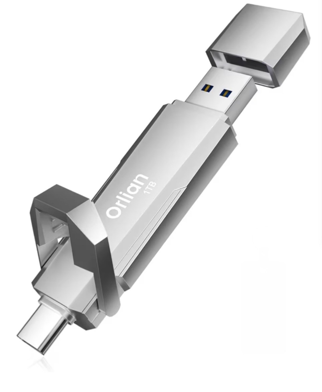 1TB External Portable SSD USB Solid State Drive Up to 1000MB/s USB 3.2 Gen 2 Dua