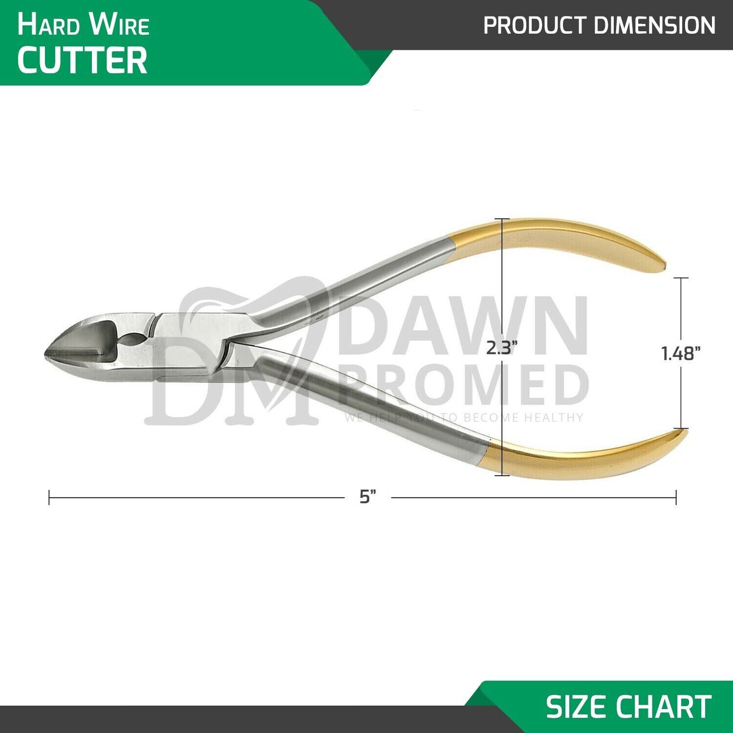TC Ligature Wire Cutter Orthodontic Soft & Hard Wire Cutting Straight German Gr