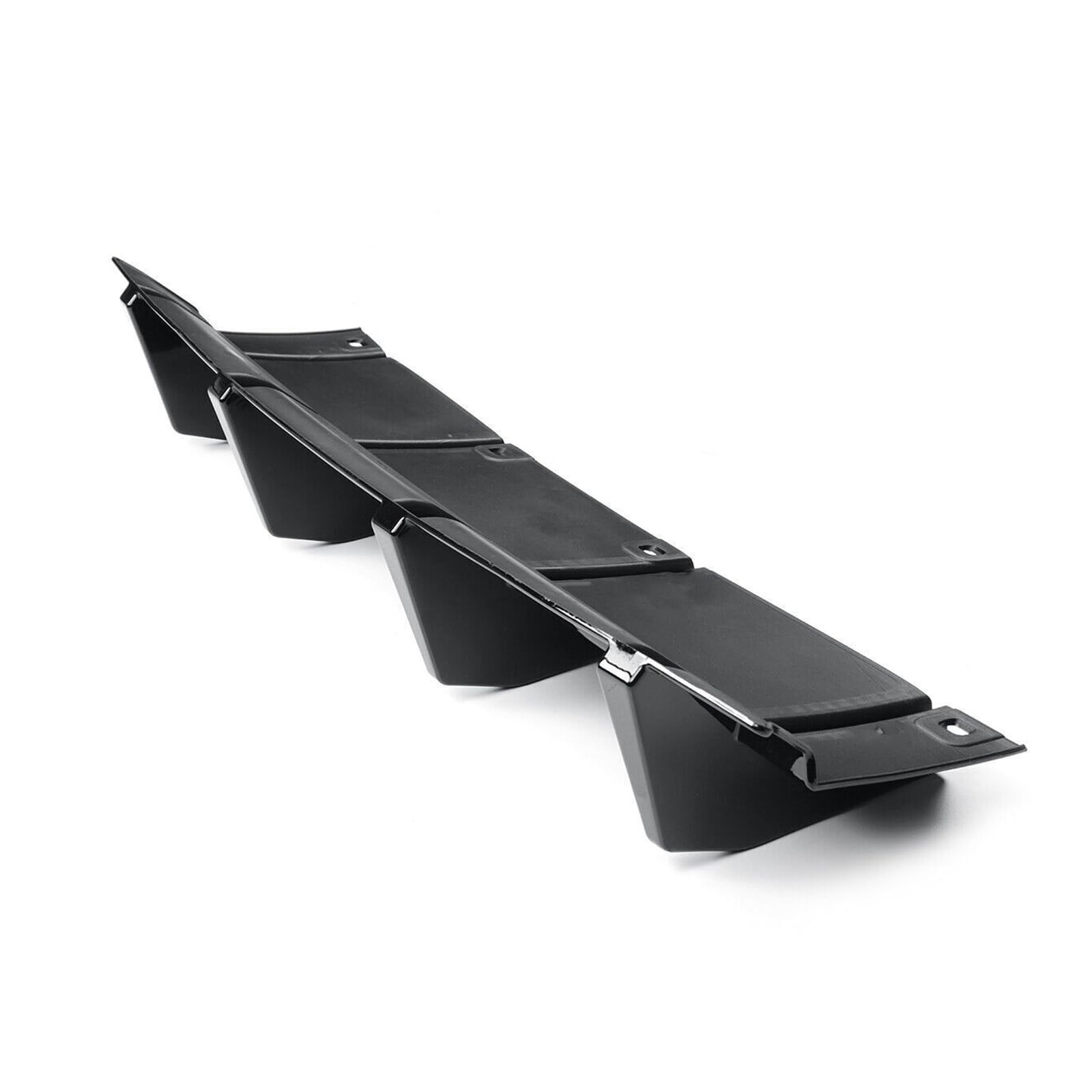 Rear Bumper Diffuser Dodge Challenger SRT SXT 2015-2023 Glossy Black Shark Fins