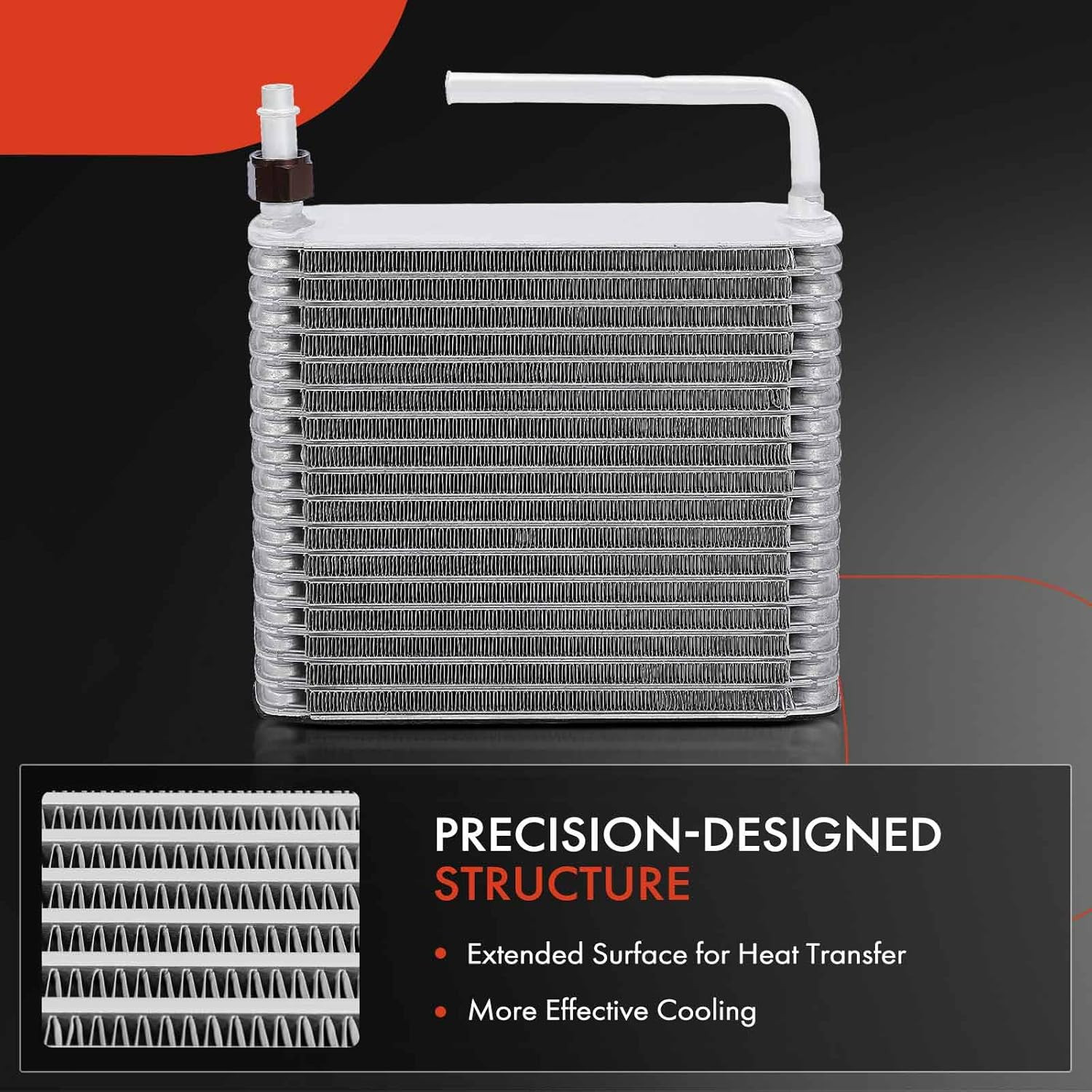 Front A/C Evaporator Core Compatible with Ford F-150/F-250/Bronco 1994-1996, F-2