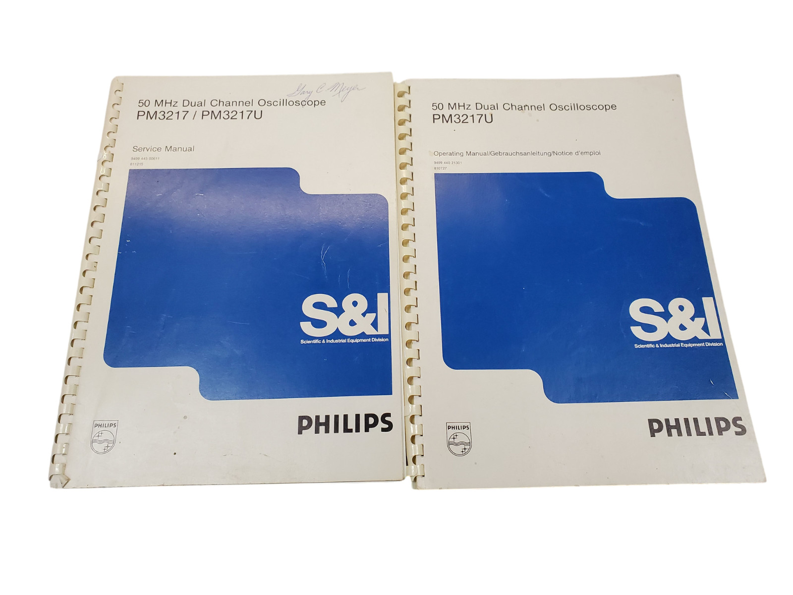 Philips PM 3217 50 MHz 2 Channel Analog Oscilloscope