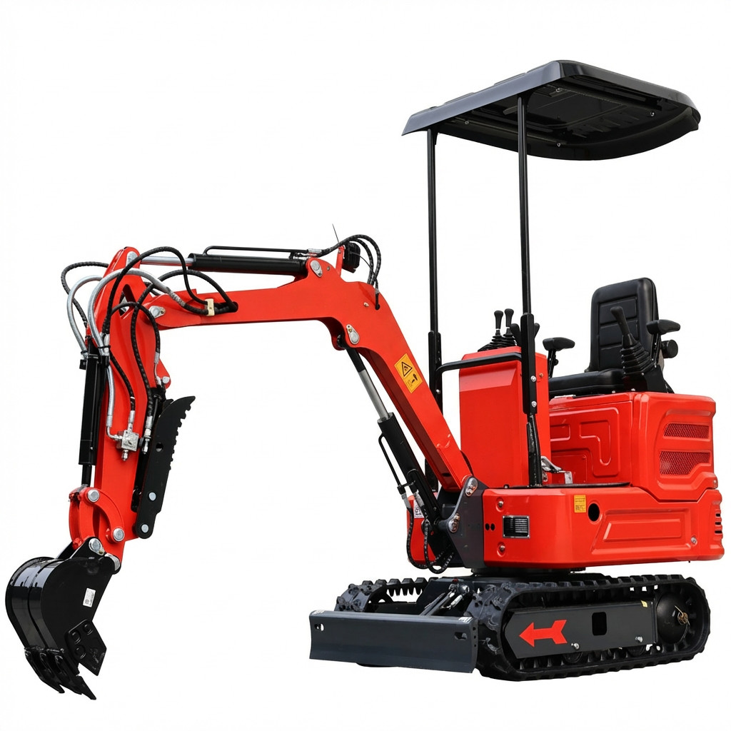 1.4Ton Mini Excavator Kubota EPA Hydraulic Thumb 5Attachments US Stock Free Ship
