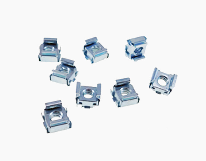 8 Pack 1/4-20 Self-Retaining Cage Nuts – 3/8″ Panel Hole Size BFC7988-1420