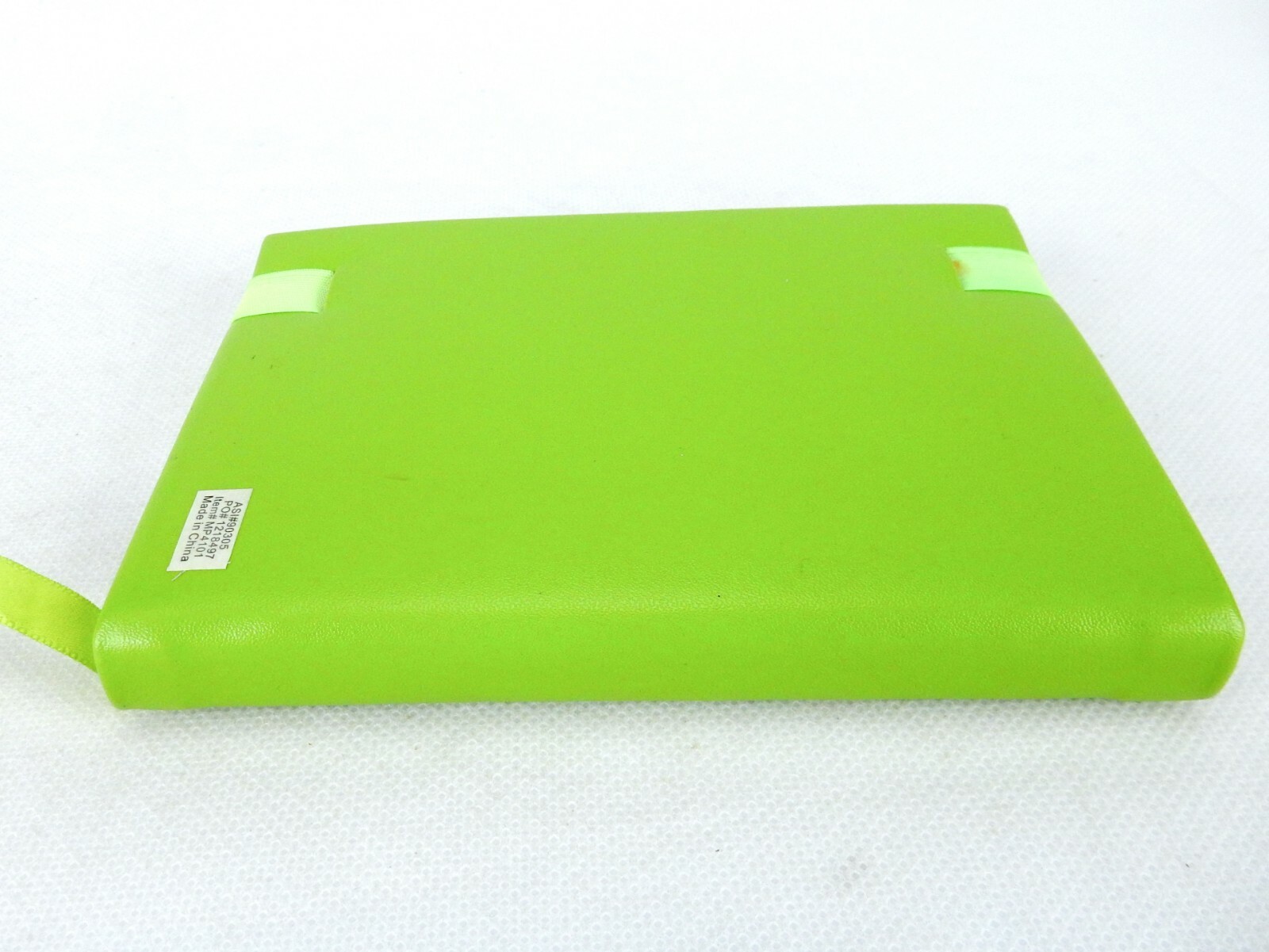 FInch Journal Notebook, Lime Green, 90 Lined Pages, Elastic Closure, #MP4101
