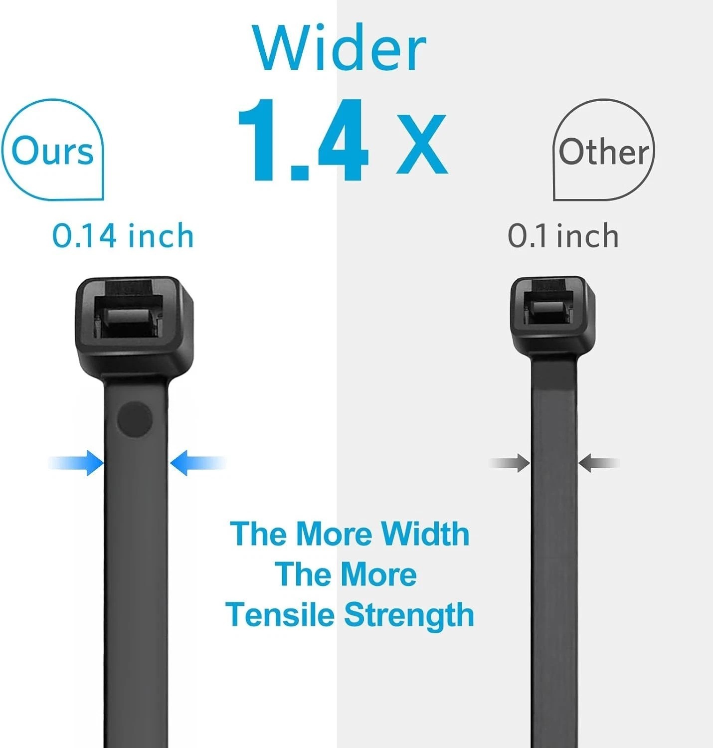 Versatile Black Zip Ties 10 Inch 100 Pack – Ideal for Indoor and Outdoor Use