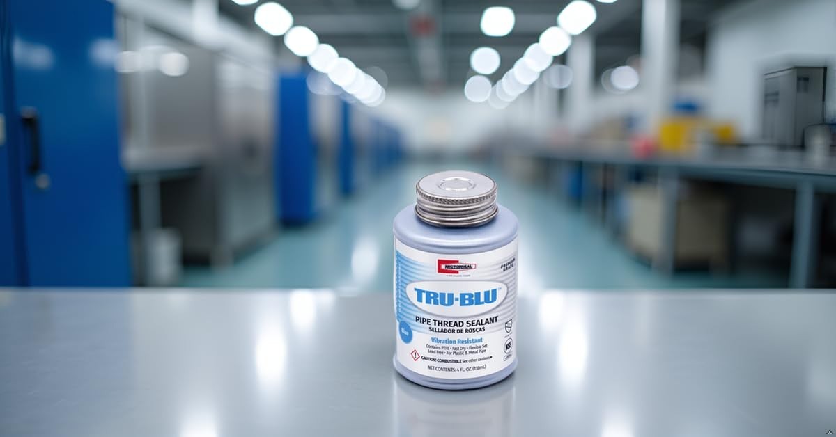 RectorSeal Tru-Blu 31631 Pipe Thread Sealant, Fast-Dry, PTFE Enriched, Plumbing