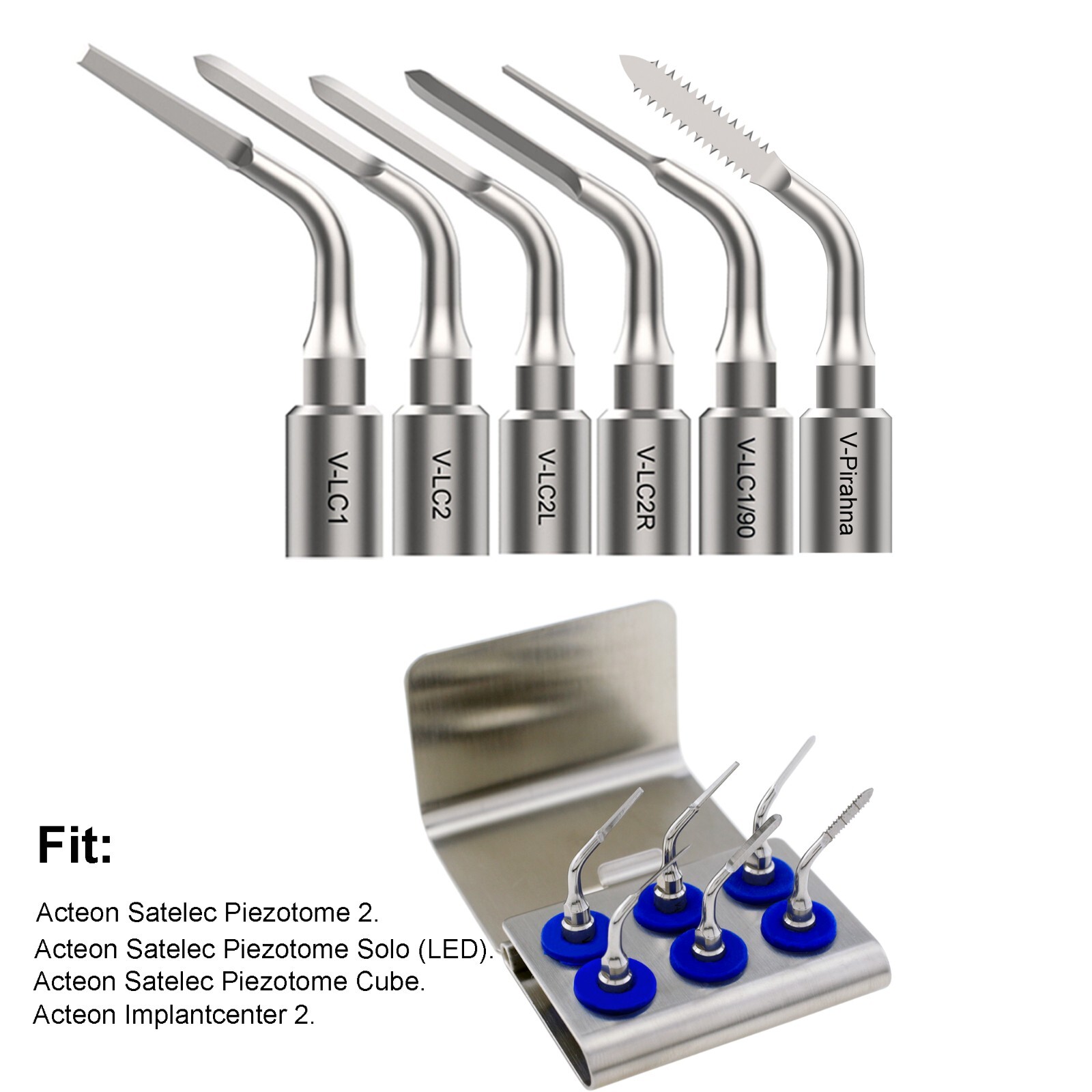 For Acteon Piezotome 2 Cube Ultrasonic Surgery Tips / Satelec Piezo Scaler Tips