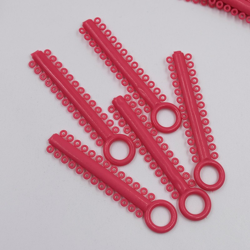 1040Pcs Dental Ligature Rubber Ties Orthodontic Elastic Bands Braces 6 Color