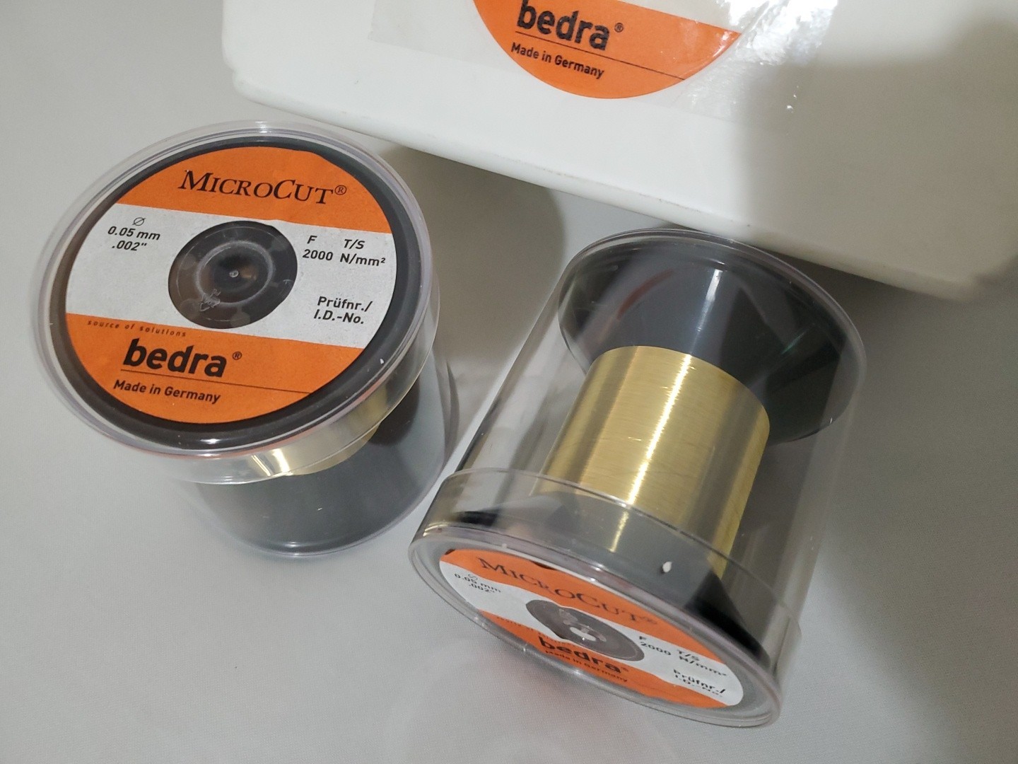 Bedra Microcut .002″ (0.05mm), 2000 N/mm² MicroCut EDM Wire
