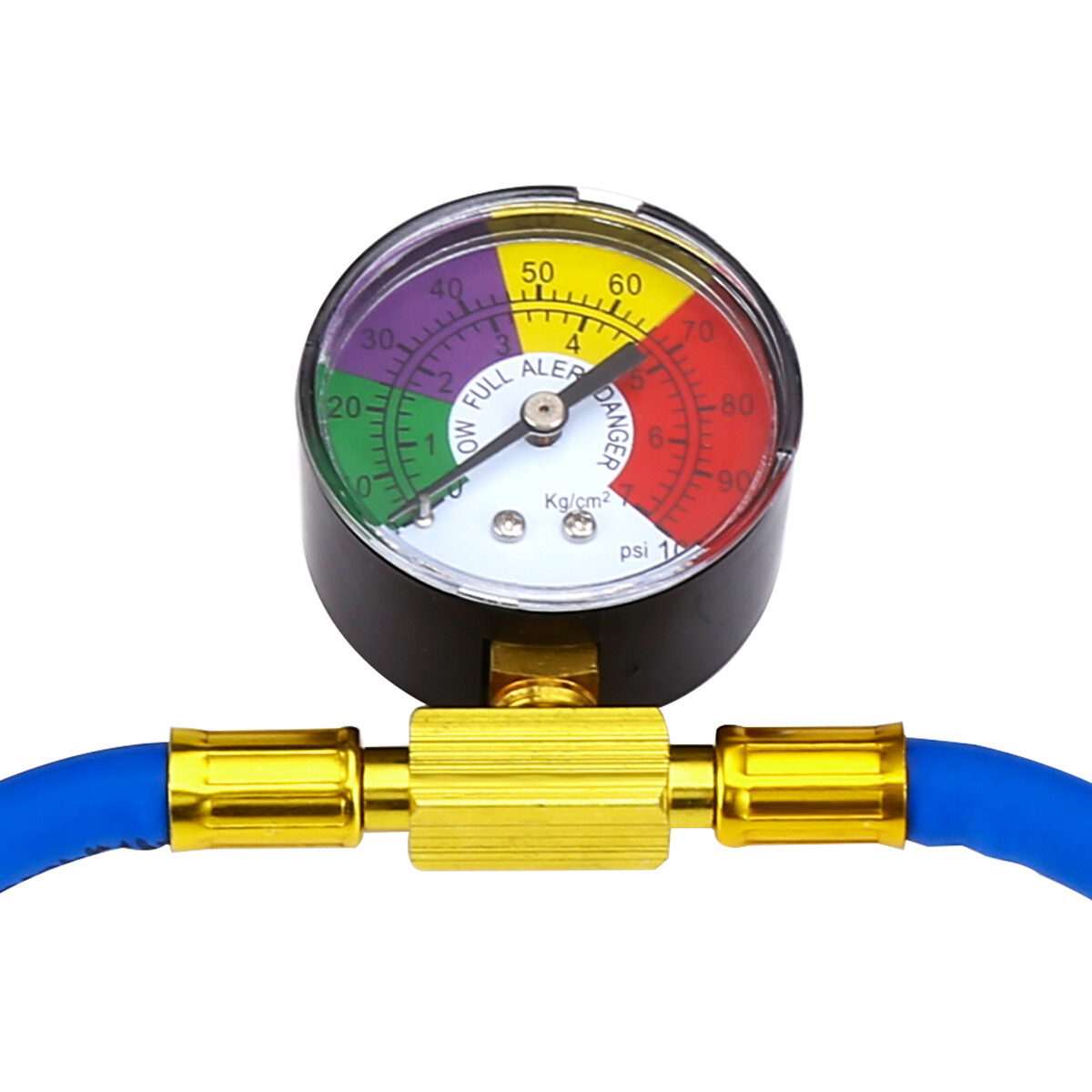 Self-Sealing R134A Refrigeration Recharge Hose Kit AC Charge Hose w/Gauge US